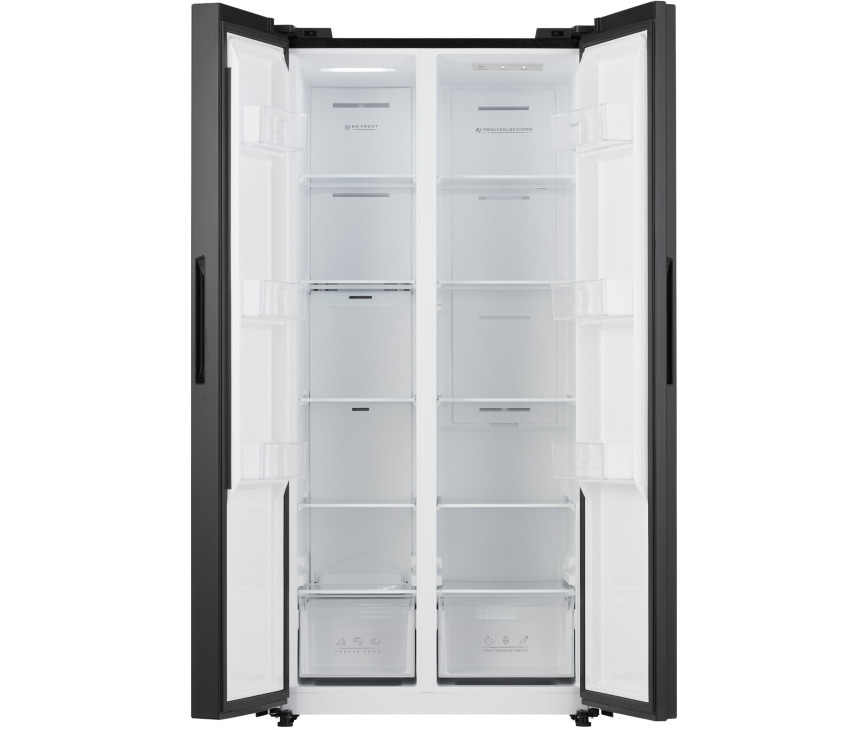 Inventum SKV0177B side-by-side koelkast - zwart