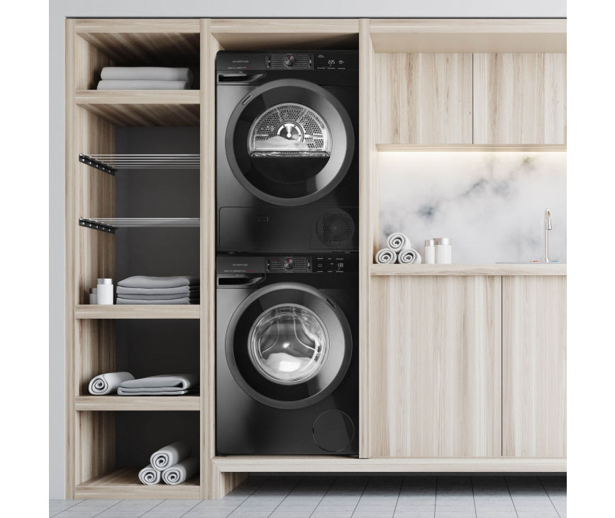 Inventum VDW9001B warmtepompdroger - zwart
