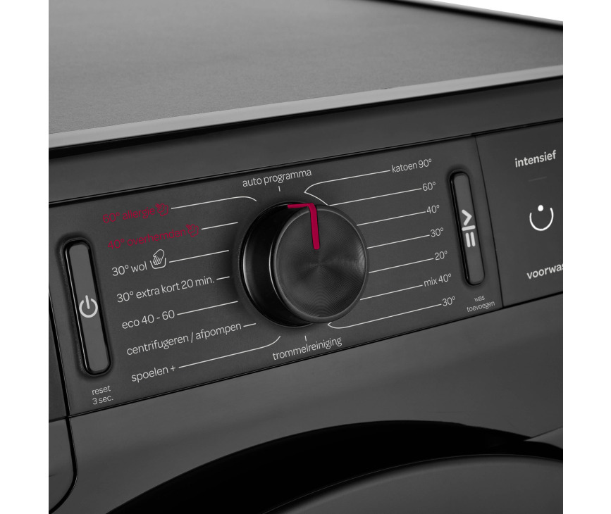 Inventum VWM9001B wasmachine zwart - 9 kg. - 1400 toeren