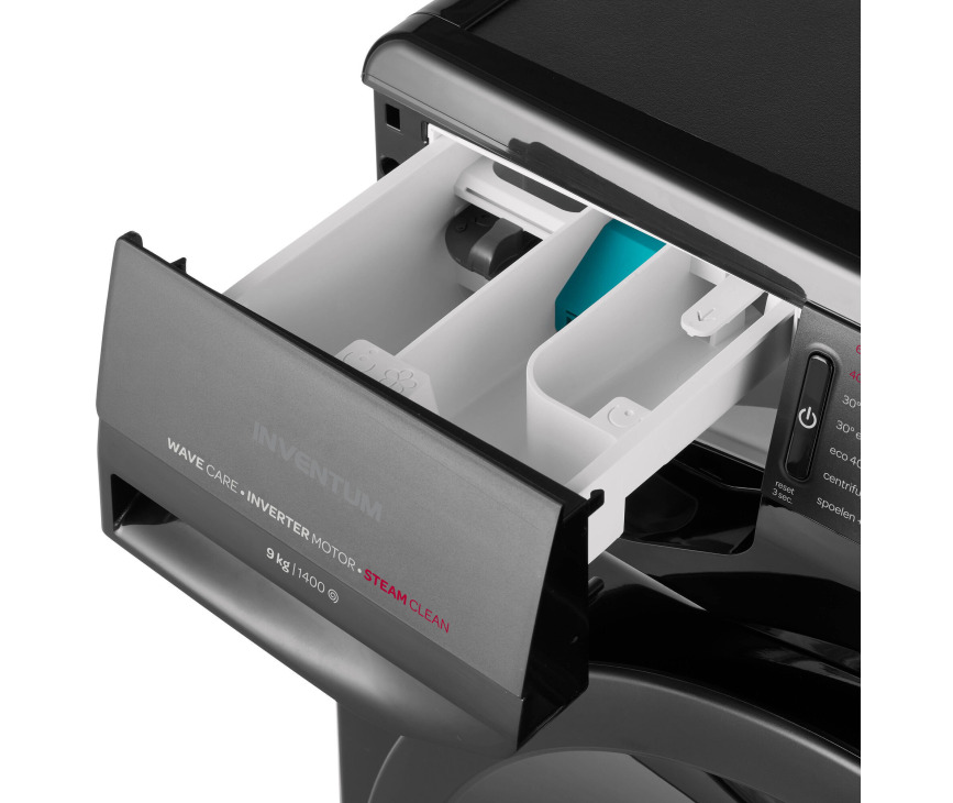 Inventum VWM9001B wasmachine zwart - 9 kg. - 1400 toeren