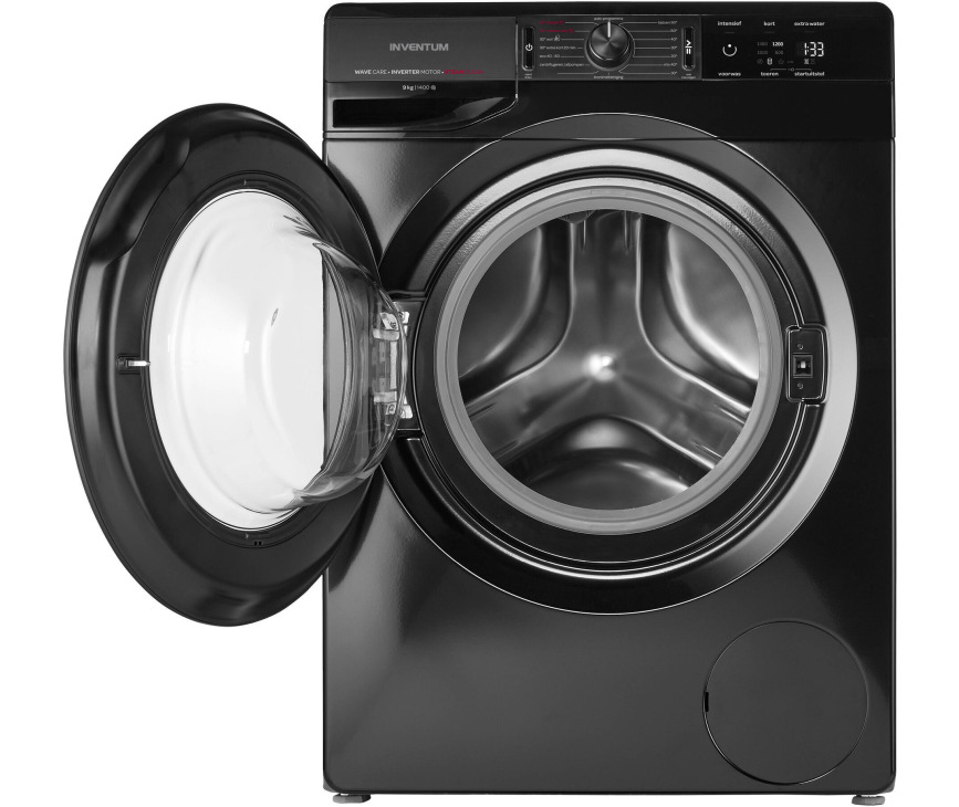 Inventum VWM9001B wasmachine zwart - 9 kg. - 1400 toeren