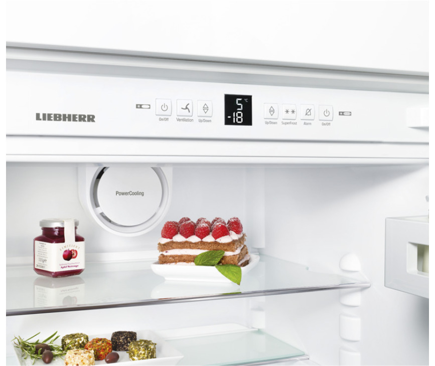 Het bedieningspaneel van de Liebherr ICBS3224 inbouw koelkast