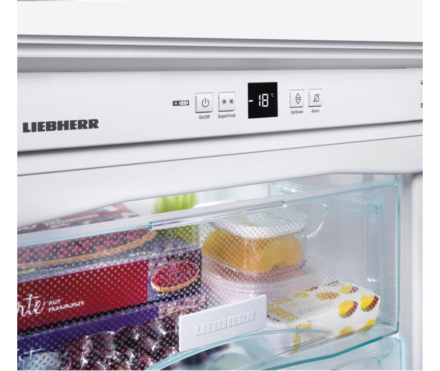 De Liebherr IG1624 beschikt over een eenvoudige bediening ondersteund met een digitaal display