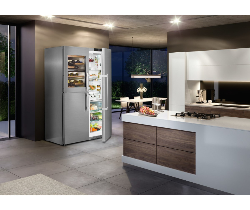 Liebherr SBSes8496-21 side-by-side koelkast - rvs