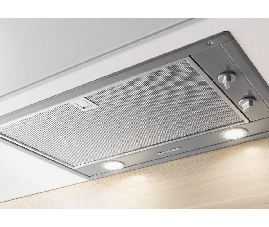 Bedieningspaneel van de Miele DA 2450-1 afzuigkap inbouw rvs