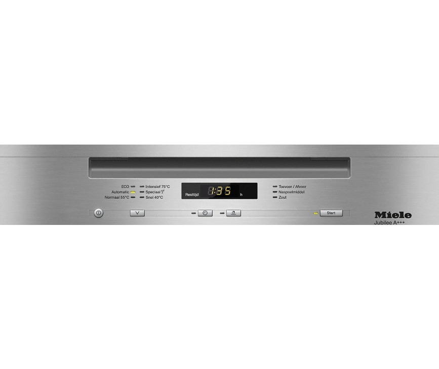 Bedieningspaneel van de Miele G 6000 SCU CLST vaatwasser onderbouw