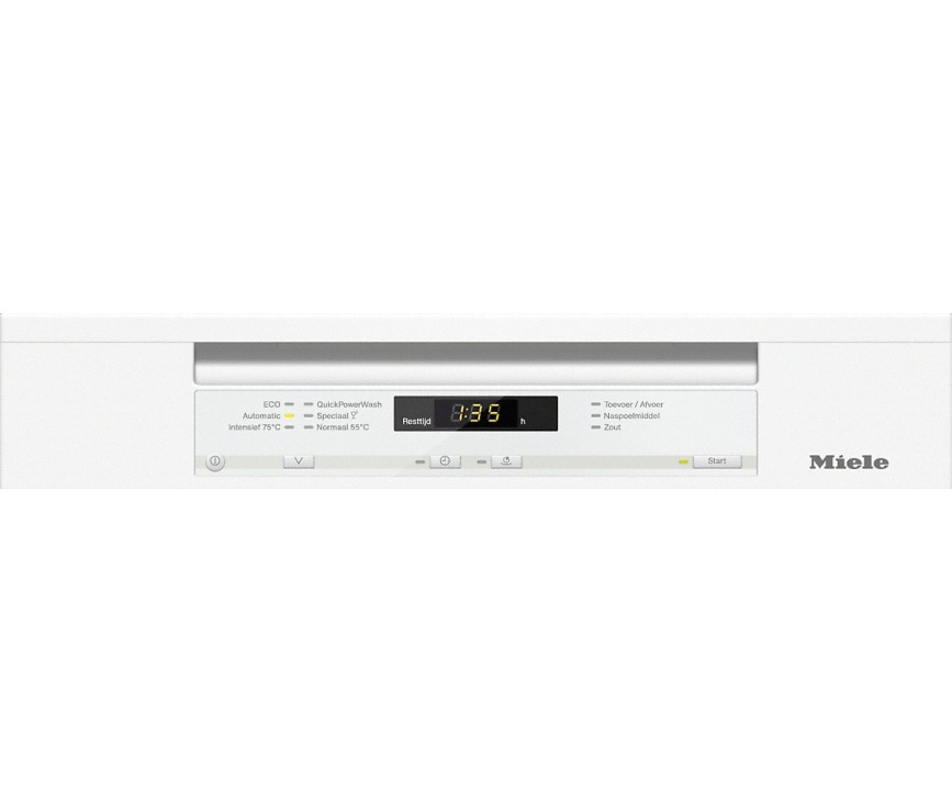 Bedieningspaneel van de Miele G 6620 SC BW vaatwasser