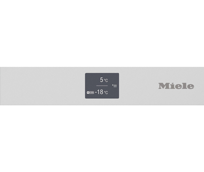 Bedieningspaneel van de Miele KFN 29283 D BB Edo Look koelkast zwart