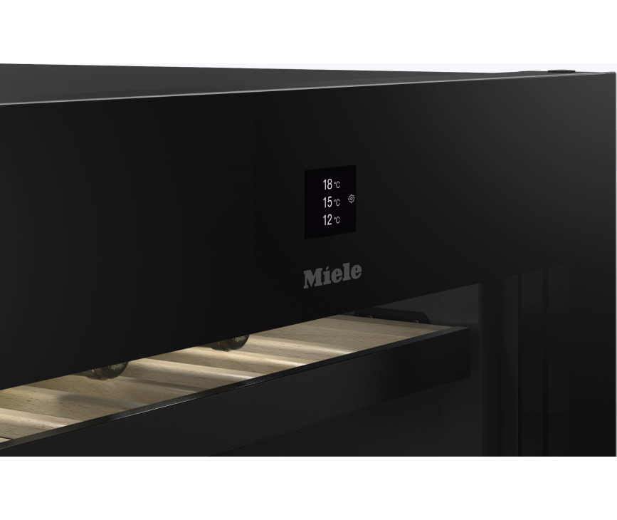 Miele KWT 4995 F obsw wijnkoelkast - zwart glas vensterdeur