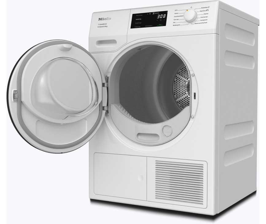 Miele TEC655WP warmtepomp droger met energieklasse A+++ label