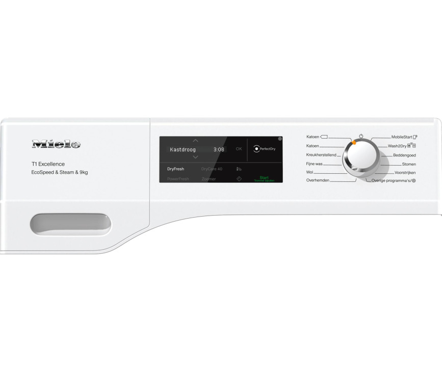Miele TEL795WP warmtepomp droger met EcoSpeed & Steam & 9kg