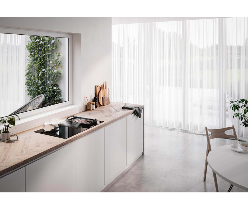 Novy 1861 inductie kookplaat met afzuiging inbouw