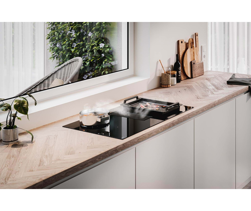 Novy 1861 inductie kookplaat met afzuiging inbouw