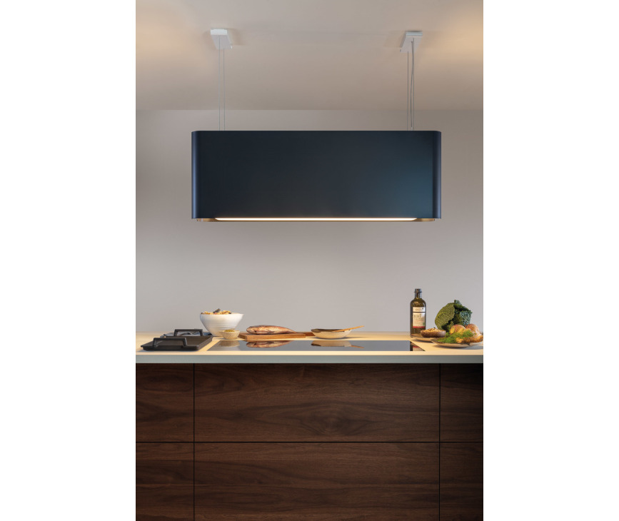 Novy MOOD 7555 Steel look eiland afzuigkap - 108 cm. breed