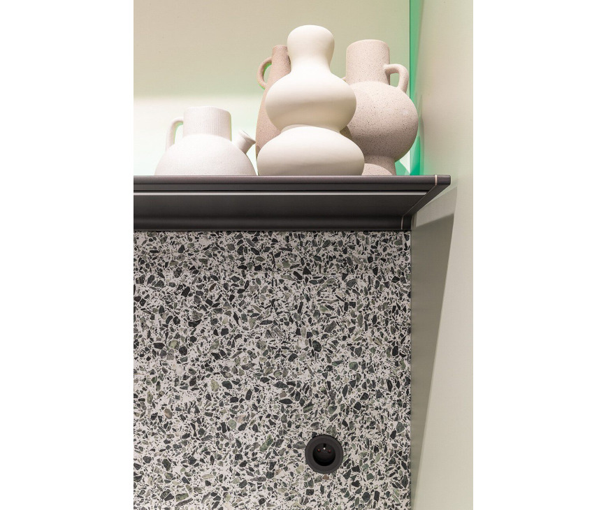 Novy Shelf Mineral Black 95cm keuken verlichting