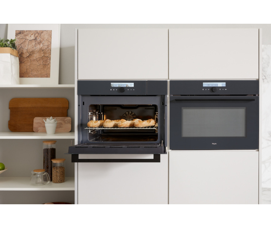 Pelgrim COS834ANT inbouw combi-stoomoven met magnetron - antraciet