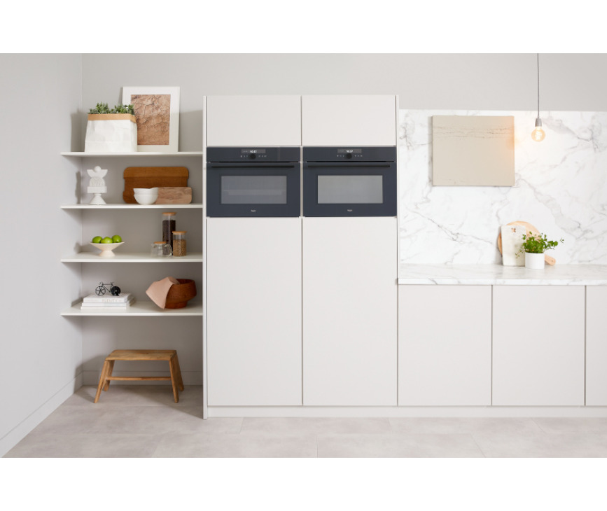 Pelgrim COS834ANT inbouw combi-stoomoven met magnetron - antraciet