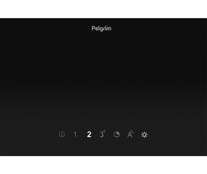 Pelgrim DSGA990MAT afzuigkap - zwart glas - schuin anti-hoofdstoot