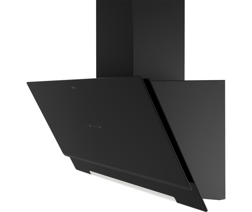 Pelgrim DSGA990MAT afzuigkap - zwart glas - schuin anti-hoofdstoot