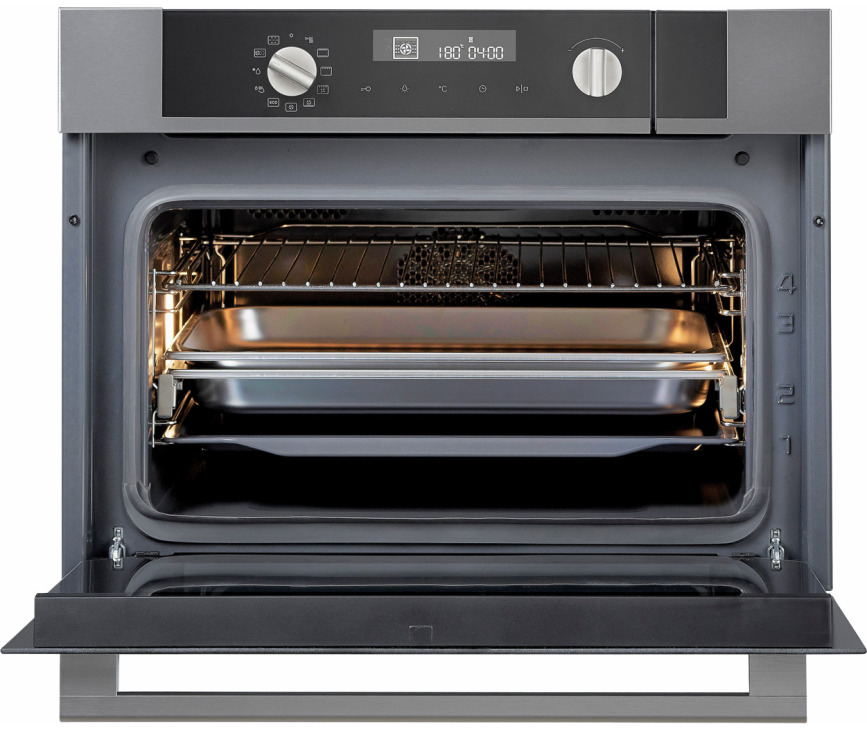 PELGRIM OVS524RVS combi-stoomoven rvs inbouw