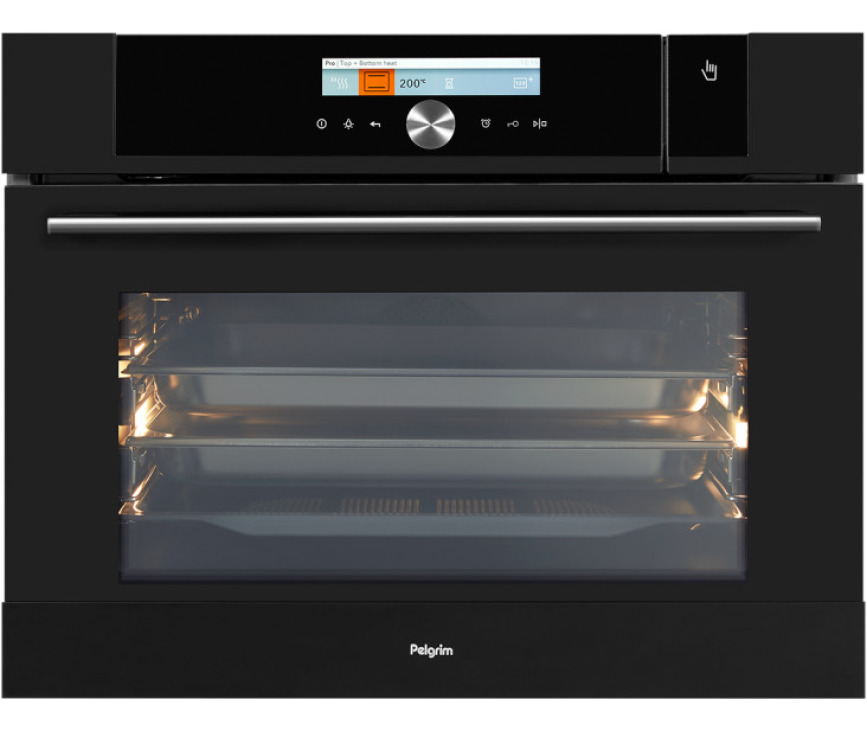 PELGRIM combi-stoomoven mat zwart OVS824MAT