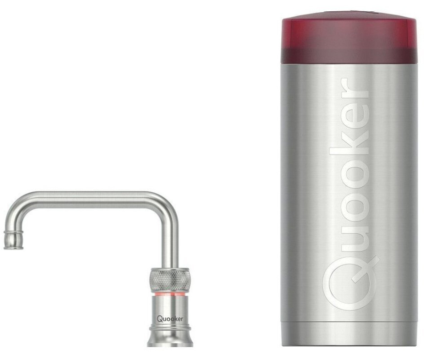 QUOOKER kokend water kraan COMBI Classic Nordic Square RVS