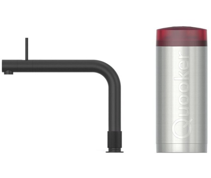 QUOOKER kokend water kraan COMBI Front ZWART