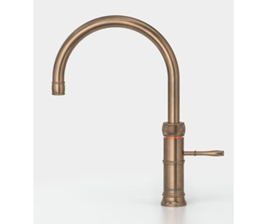 Quooker PRO3 Classic Fusion Round Messing Patina - kokend water kraan