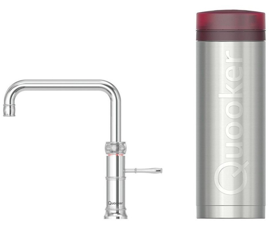 QUOOKER kokend water kraan PRO3 Classic Fusion Square chroom