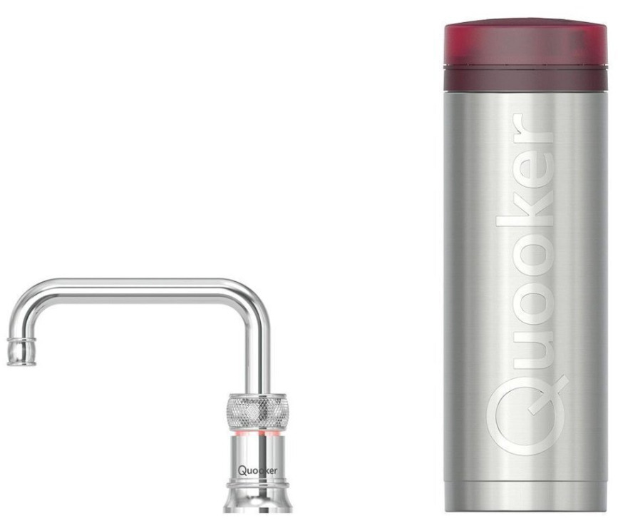 QUOOKER kokend water kraan PRO3 Classic Nordic Square Chroom