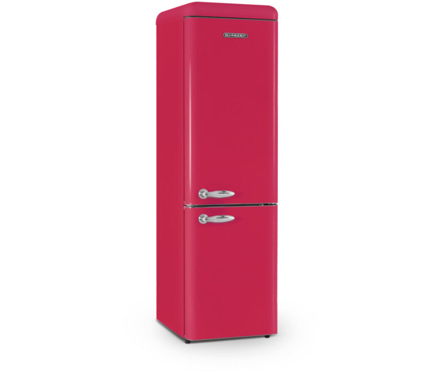 Schneider SCCB250VHAW retro jaren 50 koelkast - hawaii rood