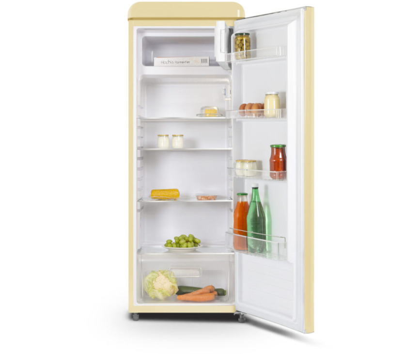  Schneider SCCL222VCR retro jaren 50 koelkast - creme