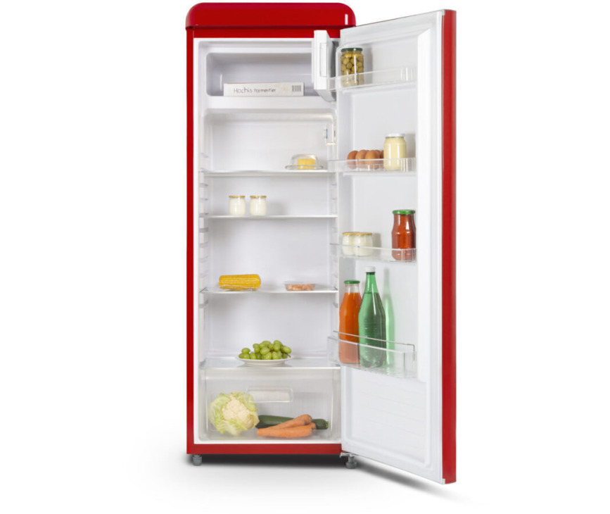Schneider SCCL222VR retro jaren 50 koelkast - rood