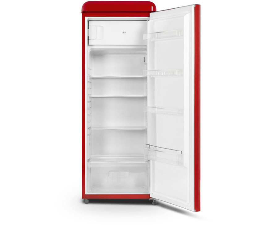 Schneider SCCL222VR retro jaren 50 koelkast - rood