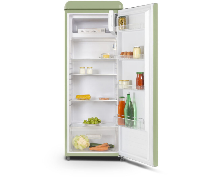 Schneider SCCL222VVA retro jaren 50 koelkast - groen