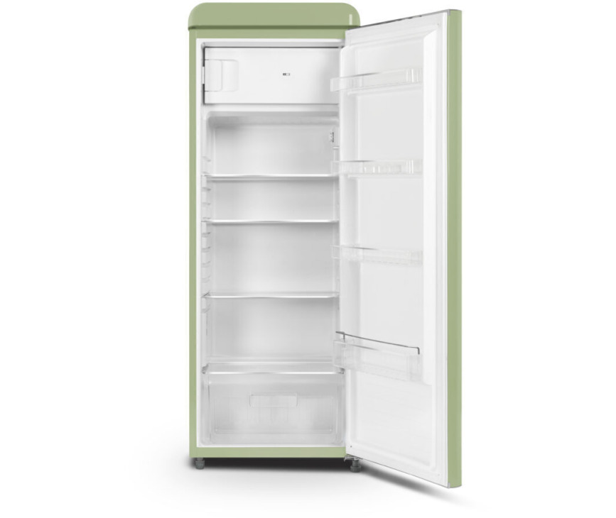 Schneider SCCL222VVA retro jaren 50 koelkast - groen
