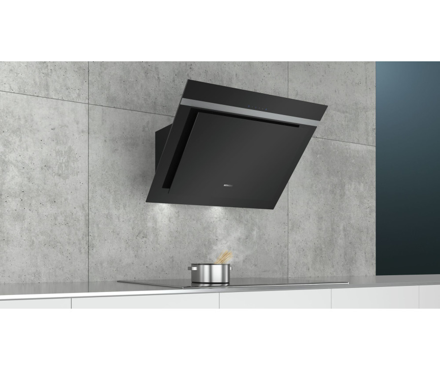 SIEMENS afzuigkap wand zwart LC87KHM60
