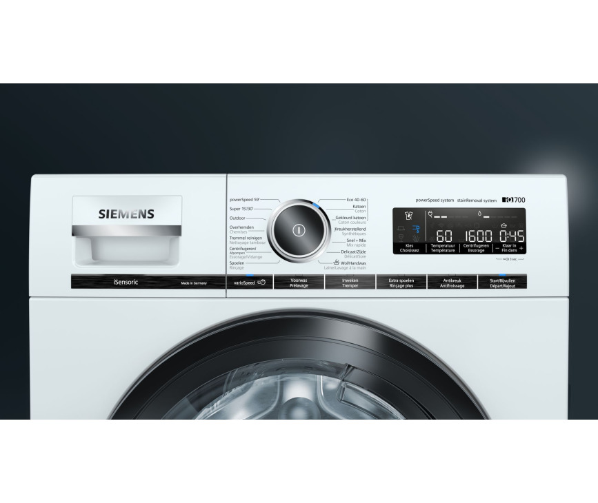 Siemens WM16XMM0FG wasmachine met antiVlekken en speedpack XL