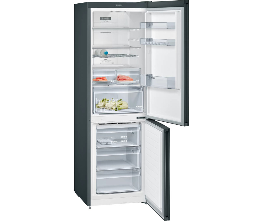 Siemens KG36N7XEA vrijstaande koel/vriescombinatie - blacksteel