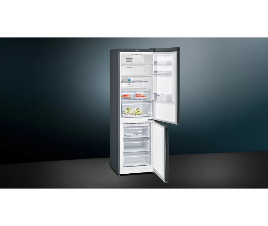 Siemens KG36N7XEA vrijstaande koel/vriescombinatie - blacksteel