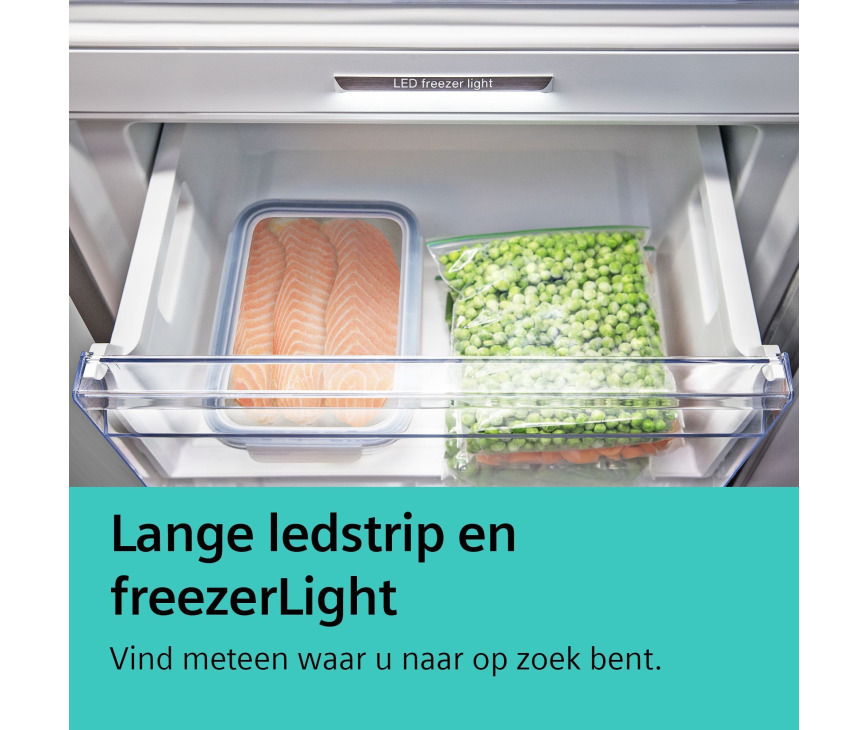 Siemens KG49NAIBT vrijstaande koelkast - roestvrijstaal