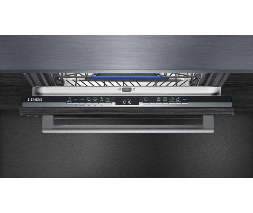 Siemens SL73HX60CE verhoogde inbouw vaatwasser met sleepdeur en besteklade