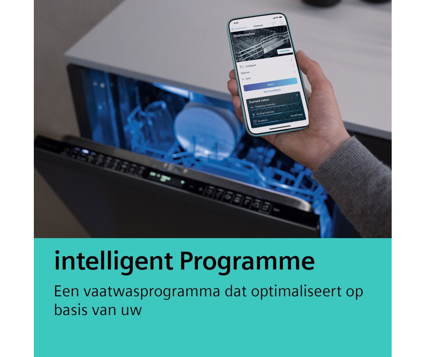 Siemens SN87ZX06CE inbouw vaatwasser met besteklade en Home Connect - 40 dB