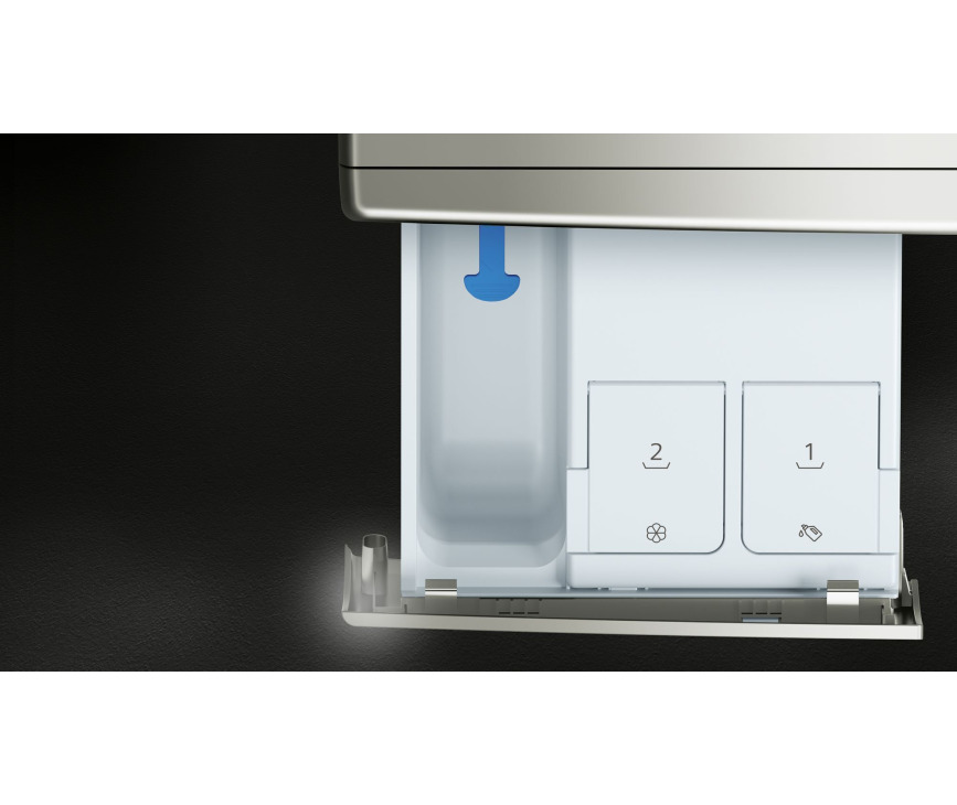 Siemens WG44G2FXNL wasmachine - grijs - 9 kg , Zilver inox