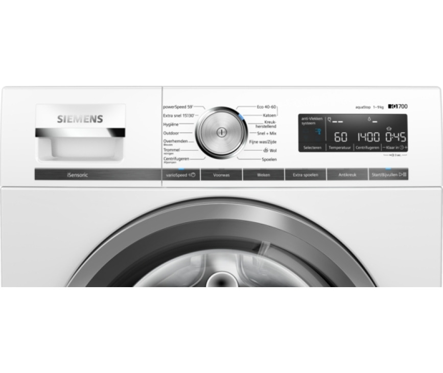Siemens WM14VM75NL wasmachine met 9 kg. en 1400 toeren
