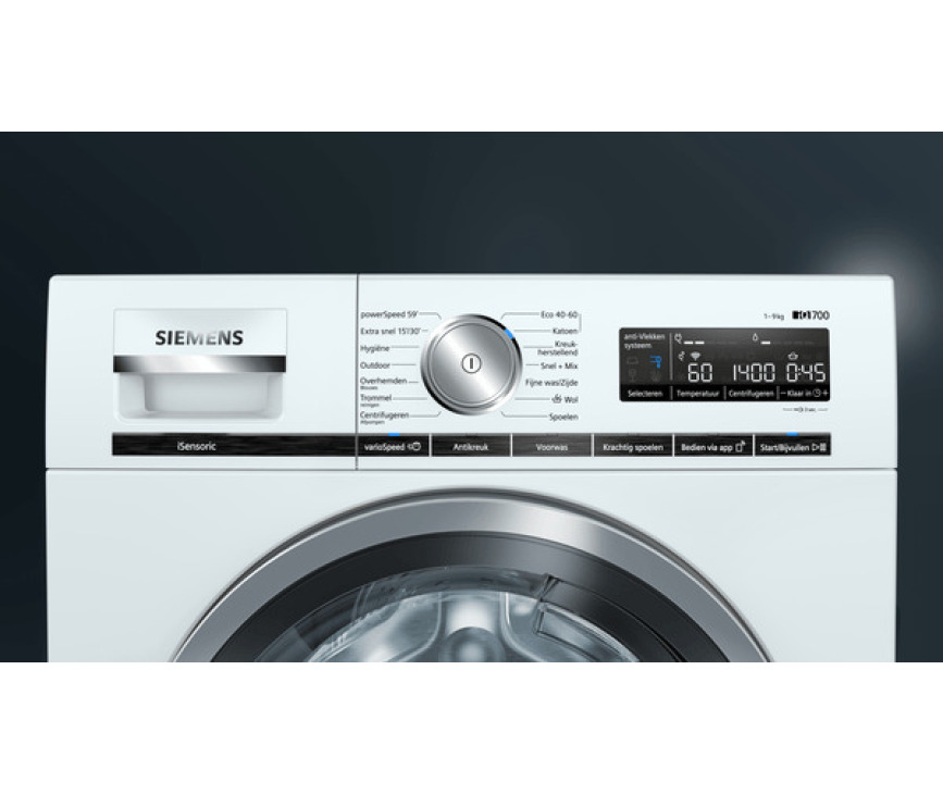 Siemens WM14VMH0NL wasmachine - 1400 toeren - 9 kg. 