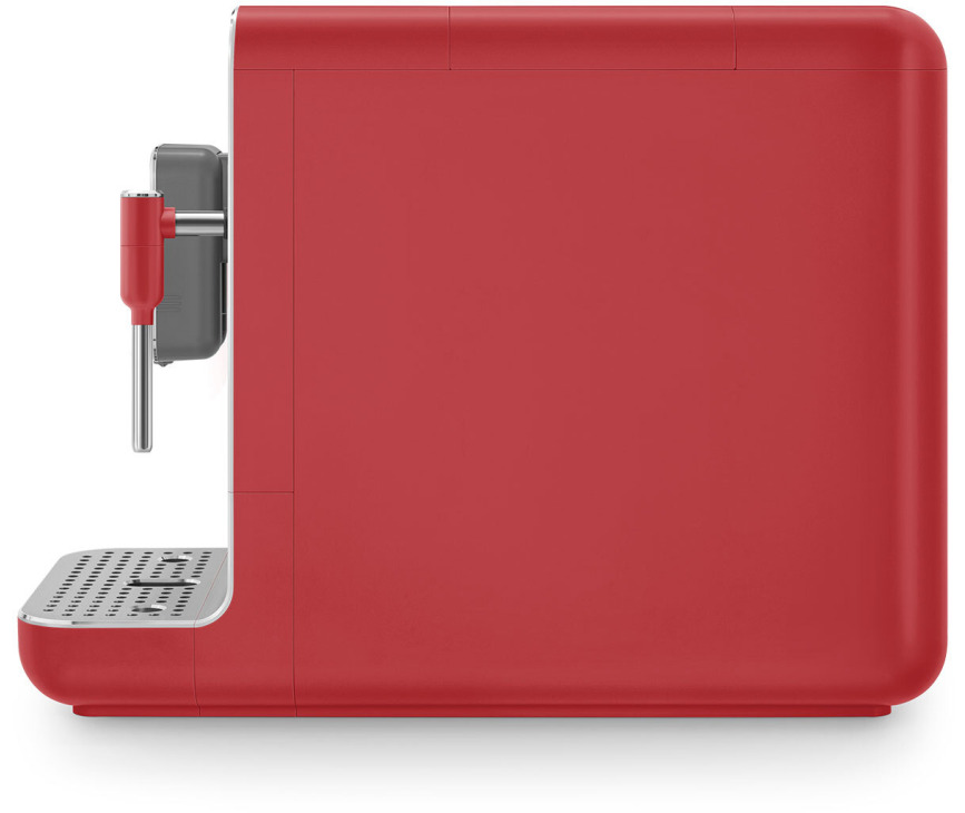Smeg BCC02RDMEU volautomatische koffiemachine - mat rood - retro jaren 50