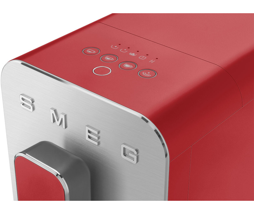 Smeg BCC02RDMEU volautomatische koffiemachine - mat rood - retro jaren 50