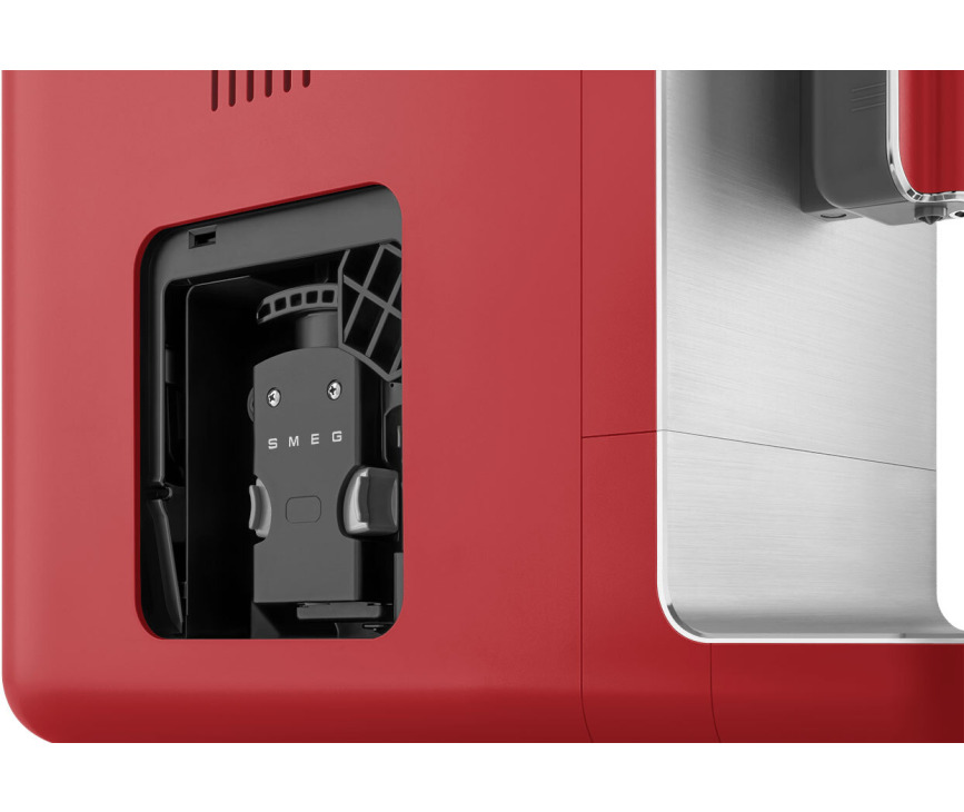 Smeg BCC02RDMEU volautomatische koffiemachine - mat rood - retro jaren 50
