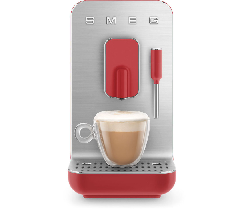 Smeg BCC02RDMEU volautomatische koffiemachine - mat rood - retro jaren 50